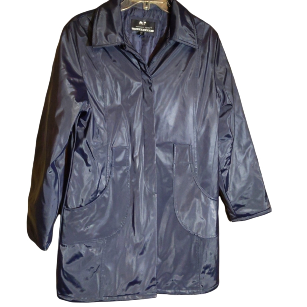 Marcelle Renee outerwear blue coat